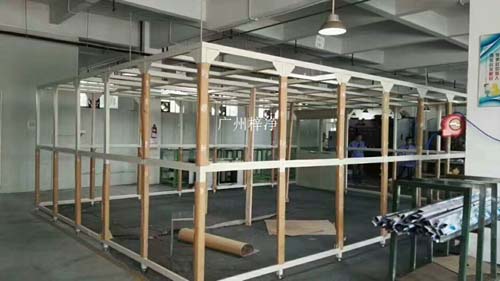 千級潔凈棚支撐架方通選擇鋁合金,制作美觀大方。